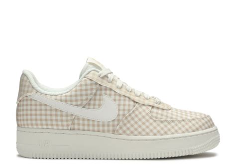 nike air force 1 gingham pack beige|Wmns Air Force 1 Low QS 'Gingham Pack .